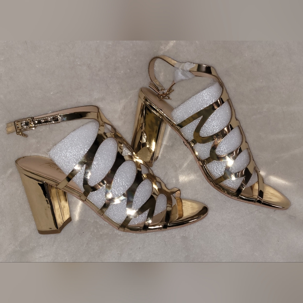 Thalia Sodi Kiara Gold Heels